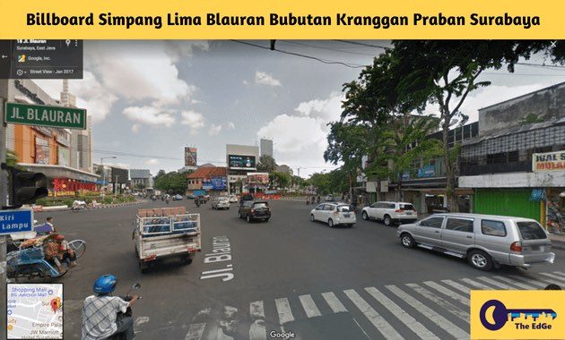 Billboard Simpang Lima Blauran Bubutan Kranggan Praban Surabaya - BeliSewaRumah