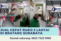 Jual Cepat Ruko 3 Lantai di Bratang Surabaya - The EdGe
