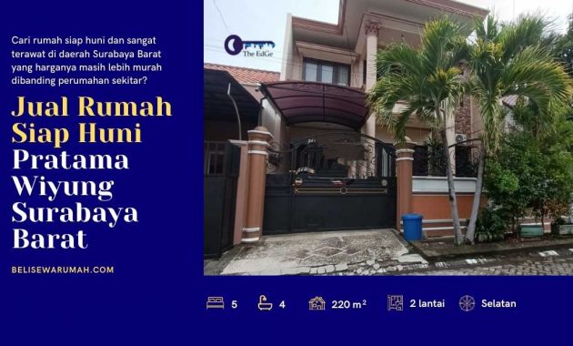 Jual Rumah Pratama Wiyung Surabaya Barat